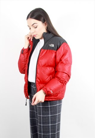 90'S RARE RETRO BLACK & RED 600 PUFFER JACKET
