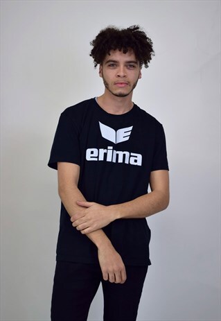 VINTAGE 90'S ERIMA BLACK T-SHIRT