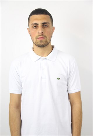 VINTAGE LACOSTE WHITE POLO SHIRT