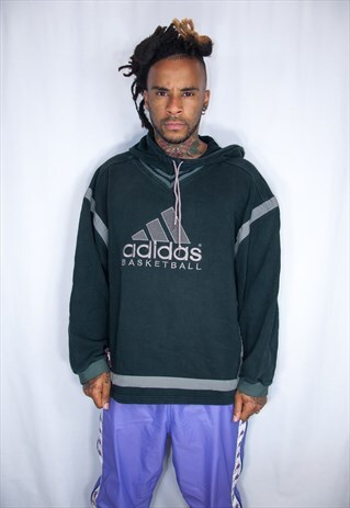 ADIDAS EMBROIDED VINTAGE HOODIE