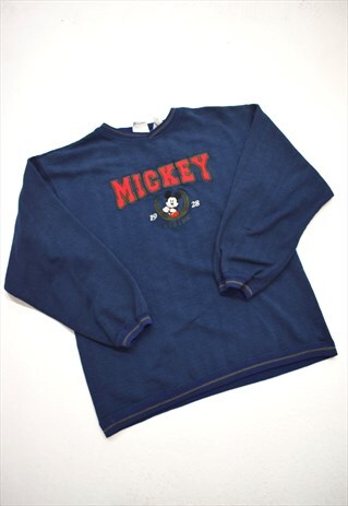 Vintage 90s Mickey & Co Navy Blue Sweatshirt | The East End Thrift ...
