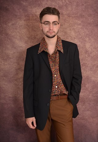 VINTAGE 90'S TED BAKER SUIT GENTLEMAN'S JACKET BLACK