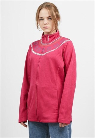 VINTAGE PINK HELLY HANSEN TRACK ZIP JACKET