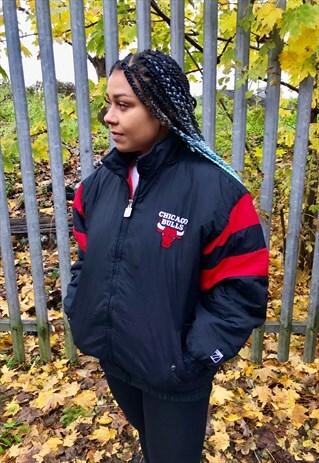 VINTAGE LOGO NBA CHICAGO RED BULLS BOMBER JACKET COAT