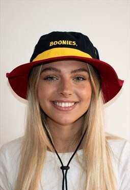 Navy, Gold & Red Boonie / Bucket Hat