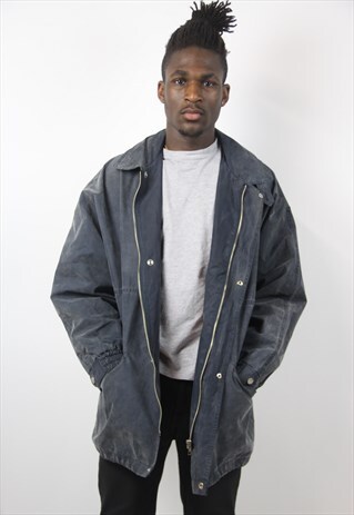 VINTAGE LIGHT WAX JACKET 90S JACKET