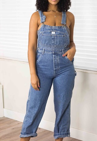 VINTAGE CALVIN KLEIN OVERALL DUNGAREES LOGO 90S S 29.9