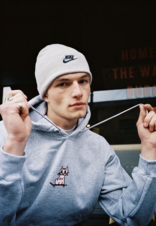 KITTY SKATE GREY HOOD
