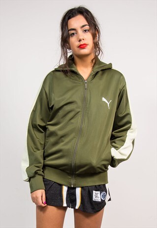 90'S VINTAGE DARK GREEN PUMA TRACKSUIT JACKET