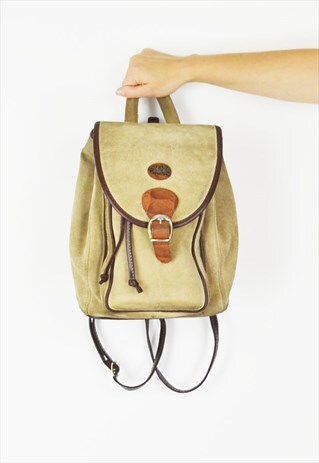 BEIGE SUEDE RUCKSACK / BAG