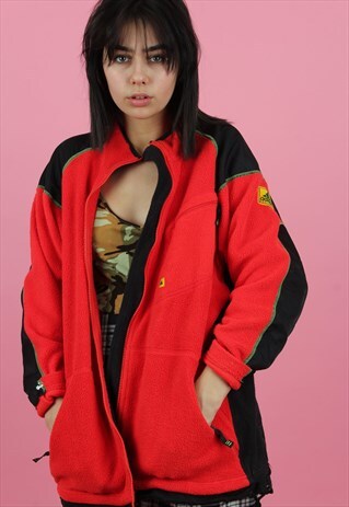 RED ADIDAS EQUIPTMENT SPORTS FLEECE
