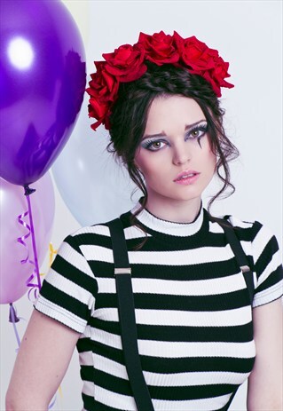 RED VELVET ROSE HEADBAND