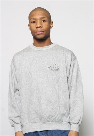 VINTAGE KAPPA LOGO SWEATSHIRT GREY