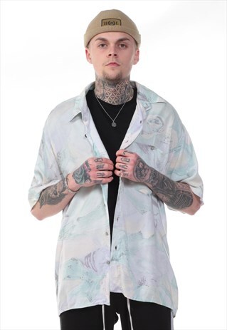 VINTAGE ABSTRACT PRINT 90S SHIRT