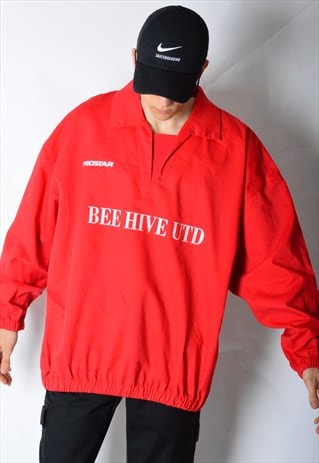 VINTAGE 90S RED SECURITY JACKET