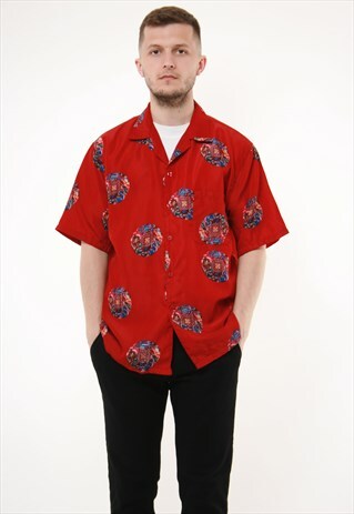 VINTAGE OLDSCHOOL RARE DRAGONS SUMMER SHIRT 14160