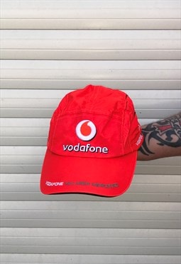 Vintage Vodafone Mclaren Mercedes Baseball Cap Strap Back