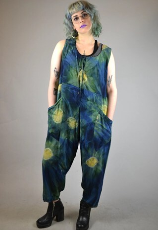 VINTAGE 90'S TIE-DYE FESTIVAL JUMPSUIT