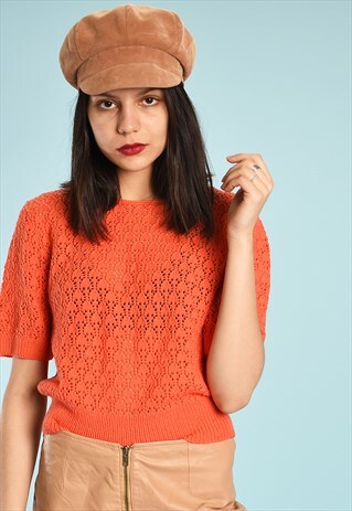 70'S RETRO MOD KNIT PARIS CHIC FESTIVAL TOP