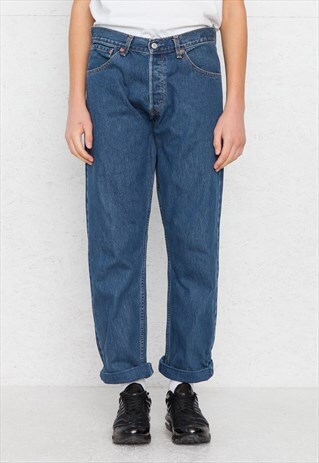 VINTAGE BLUE LEVI'S 522 02 FIT DENIM JEANS