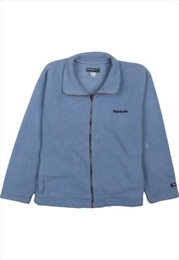 Vintage 90's Reebok Fleece Jumper Hiking Warm Full Zip Up