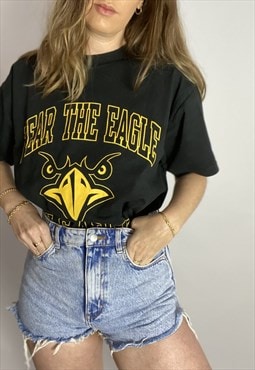 Vintage Eagle US Army T-shirt in Black