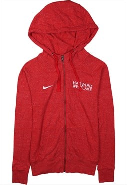 Vintage 90's Nike Hoodie Swoosh Full Zip Up Red Small