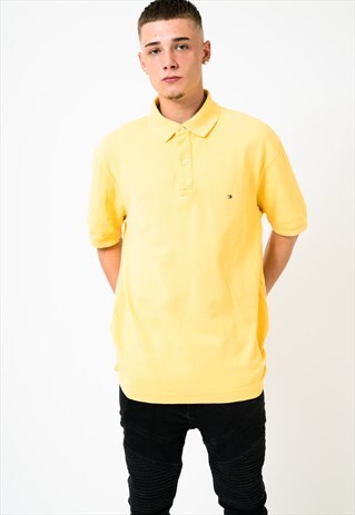 TOMMY HILFIGER YELLOW POLO SHIRT