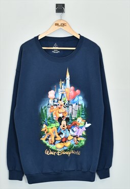 Vintage Walt Disney World Sweatshirt Blue XXLarge