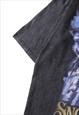 RAPPER PRINT T-SHIRT HIP-HOP TEE SNOOP DOGG TOP IN GREY