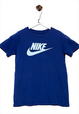 Vintage Nike T-Shirt Logo Print Blue