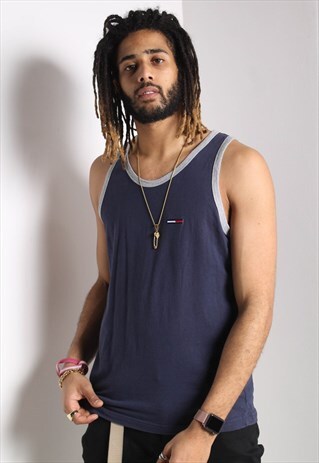 VINTAGE TOMMY HILFIGER VEST BLUE