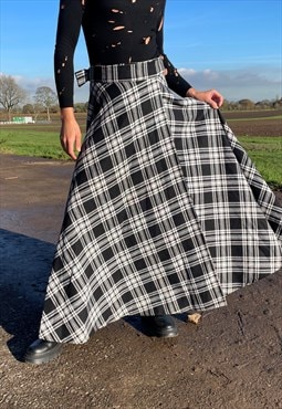 Black Plaid Kilt