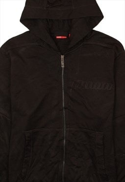 Vintage 90's Puma Hoodie Full Zip Up Black XLarge