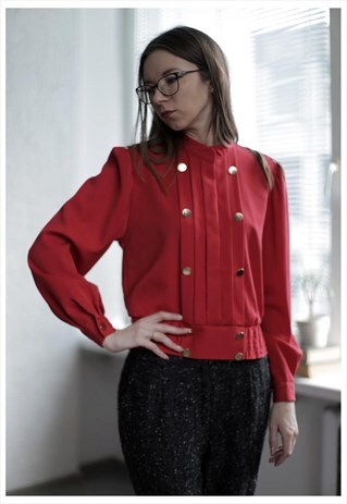 VINTAGE 70'S RED SHORT JACKET