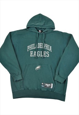 Vintage 00s Cotton Mix Black NFL Philadelphia Eagles Hoodie - XX