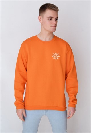 ORANGE WHEEL (WHITE) SWEATSHIRT