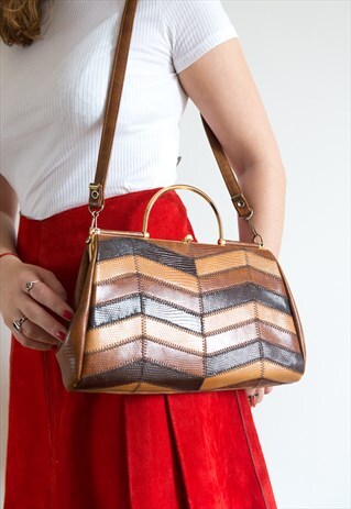 VINTAGE 1970S TAN BAG