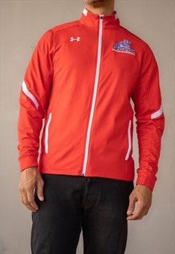 Vintage Under Armour Buchanan Track Jacket in Red M