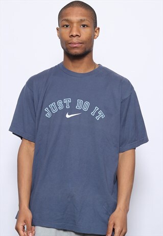 VINTAGE NIKE CHEST LOGO T-SHIRT PURPLE