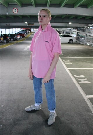 PINK UMBRO POLO SHIRT