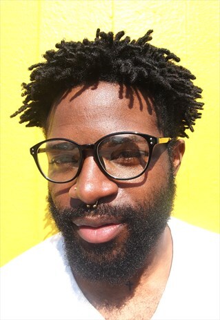 BLACK FRAME CLEAR LENS GLASSES