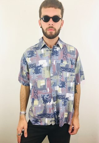 VINTAGE PRINT PATTERN SHIRT