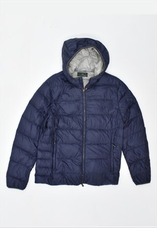 VINTAGE 90'S FRED PERRY PADDED JACKET NAVY BLUE