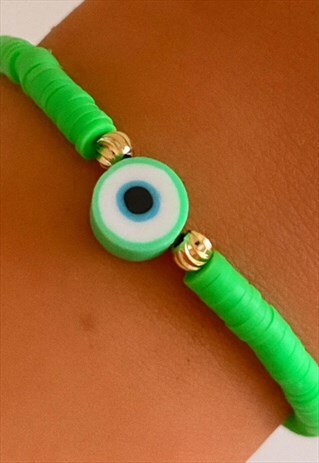LIBBY BEADED BRACELET - GREEN