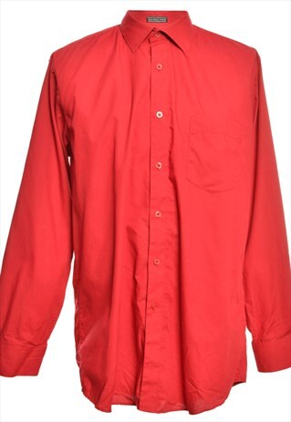 RED ADOLFO LONG SLEEVED SHIRT - M