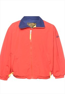 Eddie Bauer Red & Blue Nylon Jacket - S