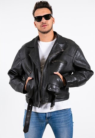 VINTAGE 80S AVELINAS LEATHER JACKET / S6930