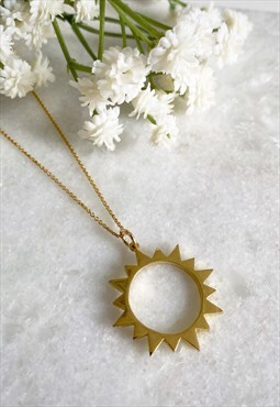 Marisol Gold Sunburst Necklace