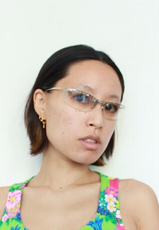 VINTAGE Y2K TRANSPARENT OFF WHITE SUNGLASSES